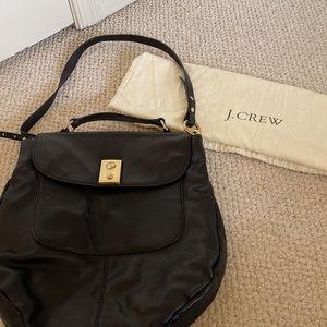 J. Crew Black Hobo Bag